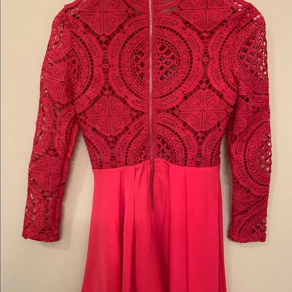 New Pink Small dress with lace